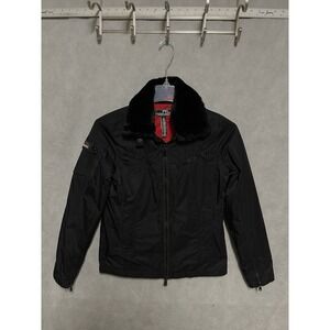 Ralph Lauren Jacket Women XS L-RL Active Removable Faux Fur Collar Softshell Zip